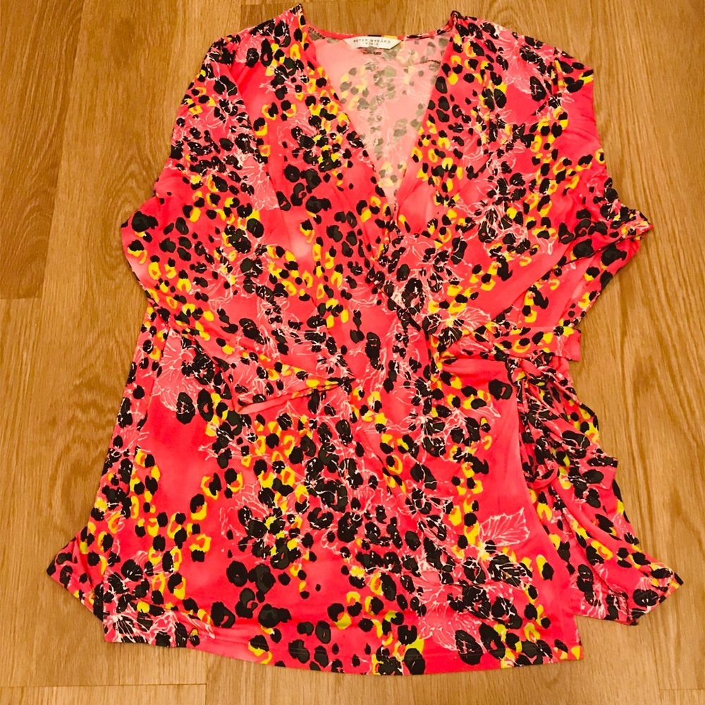 Peter Nygard cross tie blouse 2X